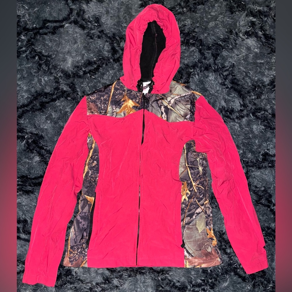 Women's Pink burly girl Camouflage Jacket
